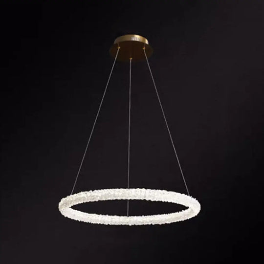 Diana - Modern Crystal Circle Chandelier (Choose Your Size &amp; Tiers) - DecorGlobe