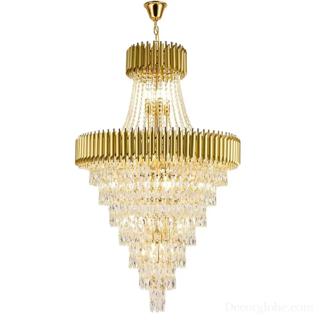 Luxury Modern Chandelier for Living Room - Elegant Gold Decor for Staircases, Hallways, and Spirited Ambiance - DecorGlobe