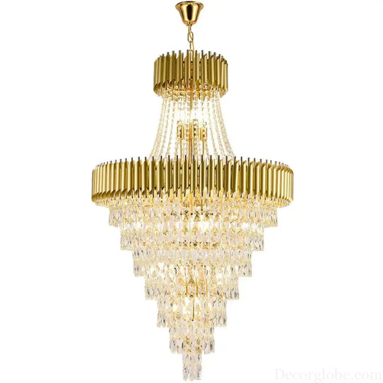 Luxury Modern Chandelier for Living Room - Elegant Gold Decor for Staircases, Hallways, and Spirited Ambiance - DecorGlobe