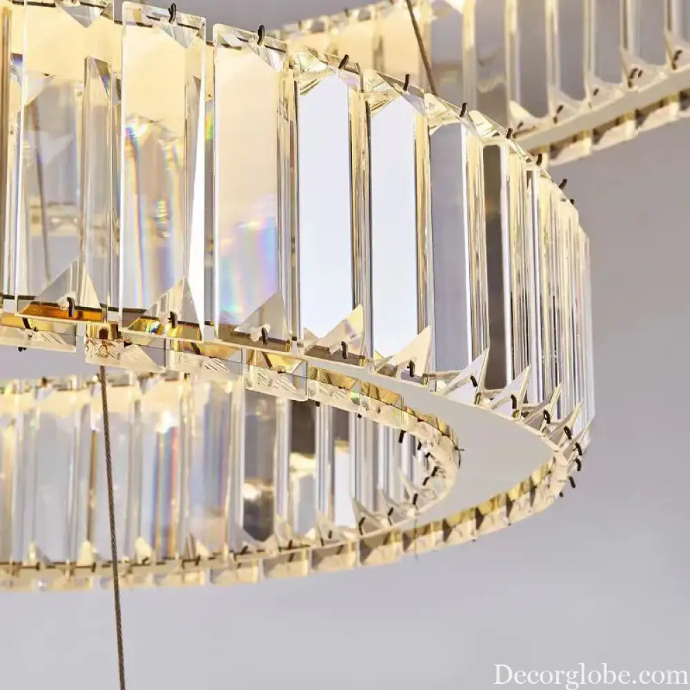 Modern Luxury Crystal Chandeliers - Golden Chandelier Lighting for Living Rooms, Stairs, and Duplex Halls - DecorGlobe