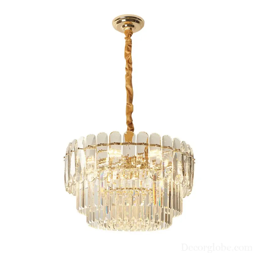 Modern Crystal LED Pendant Lights - Gold Elegance for Living Rooms, Kitchens, Dining Rooms, and Bedrooms in Nordic Loft Style - DecorGlobe