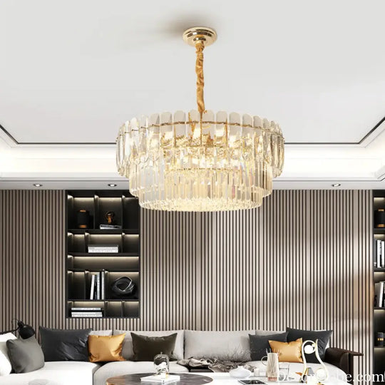 Modern Crystal LED Pendant Lights - Gold Elegance for Living Rooms, Kitchens, Dining Rooms, and Bedrooms in Nordic Loft Style - DecorGlobe
