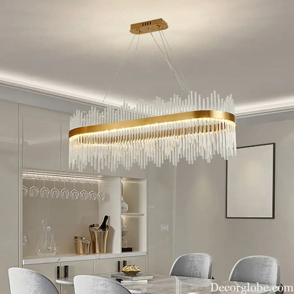 Adjustable Glass Crystal Drum Chandelier Pendant Light for Modern Living Rooms