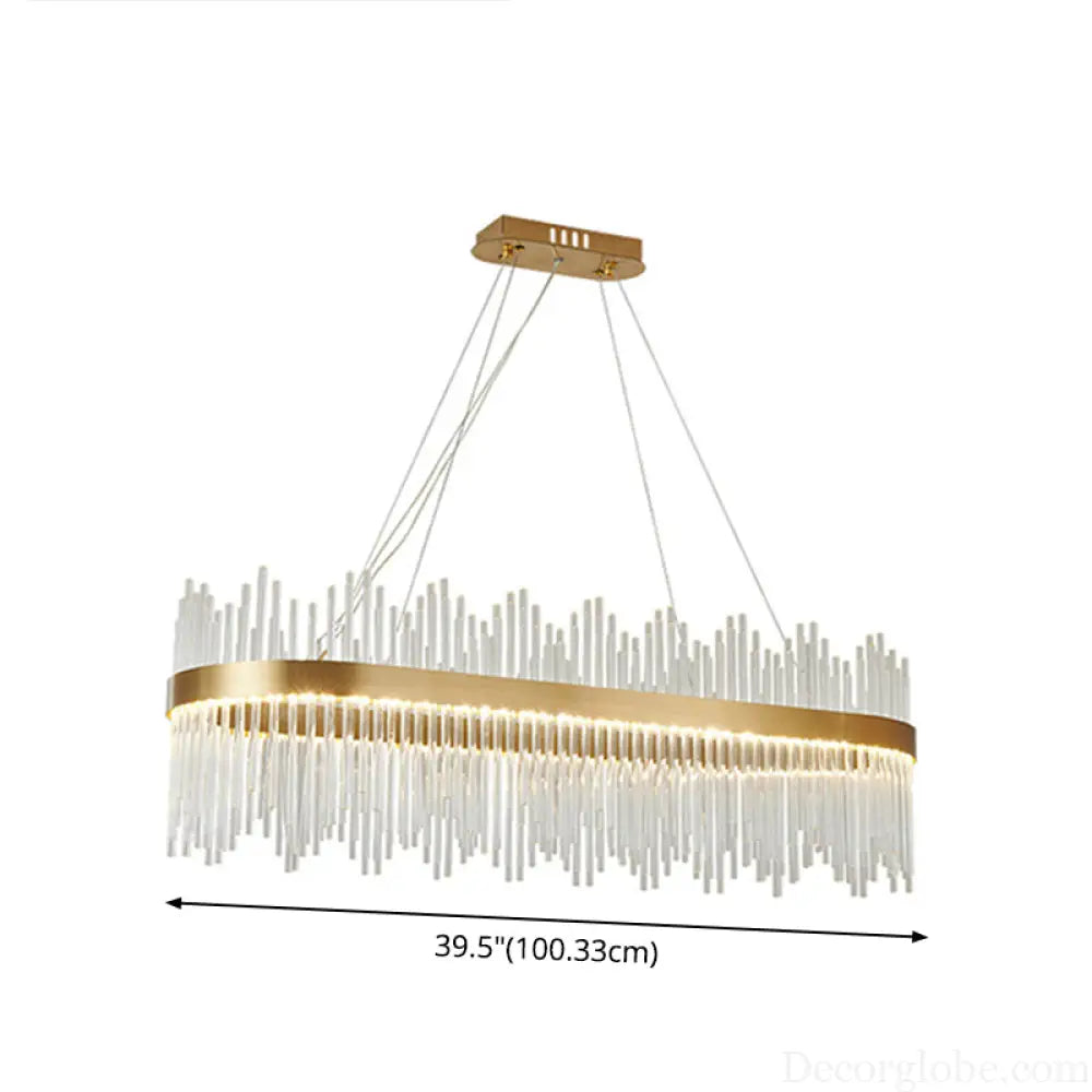Adjustable Glass Crystal Drum Chandelier Pendant Light for Modern Living Rooms