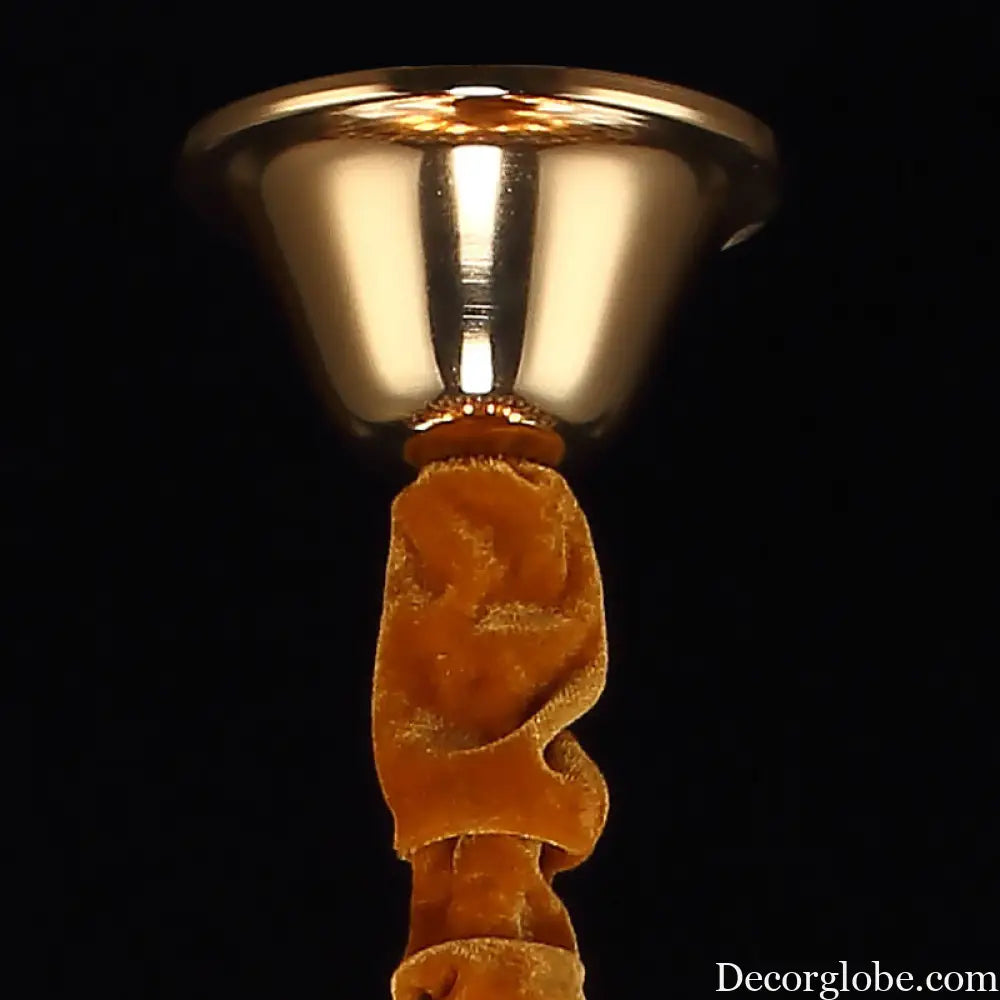 Gold Industrial Geometric Chandelier with Crystal Teardrop Shade - 5/6/8 Bulb Pendant Light