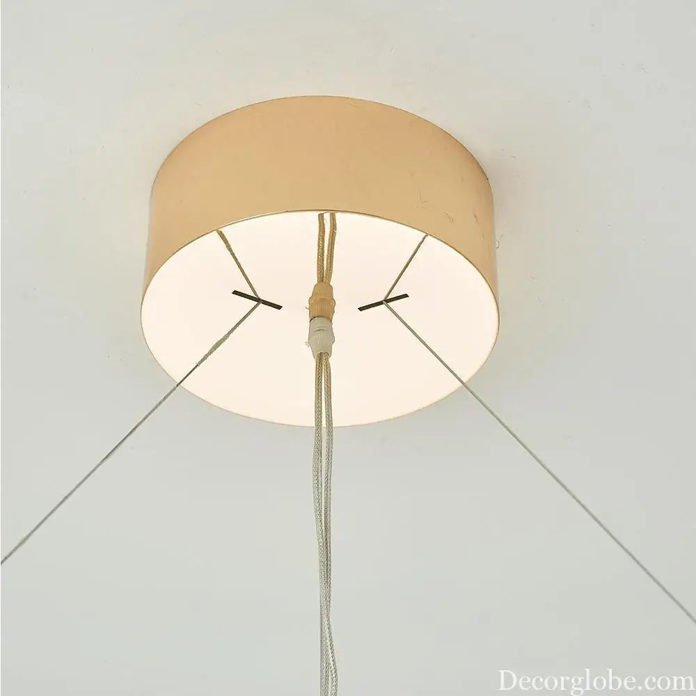 Modern Luxury Round Crystal LED Chandelier – Gold Finish Single Tier Lighting > Ceiling lights > Chandeliers