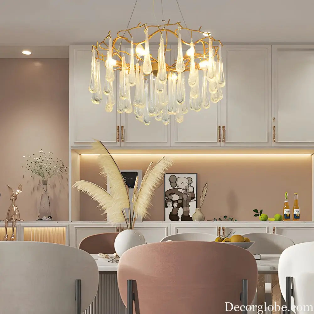 Modern Tree Branches Luxury Bubble Crystal Raindrops Chandelier Lighting > Ceiling lights > Chandeliers
