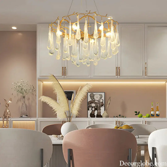 Modern Tree Branches Luxury Bubble Crystal Raindrops Chandelier Lighting > Ceiling lights > Chandeliers