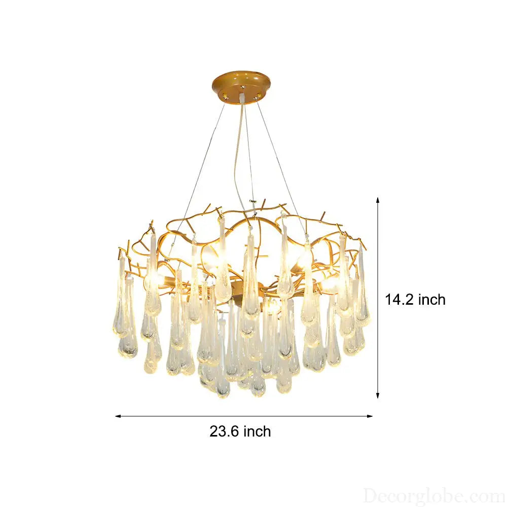 Modern Tree Branches Luxury Bubble Crystal Raindrops Chandelier Lighting > Ceiling lights > Chandeliers