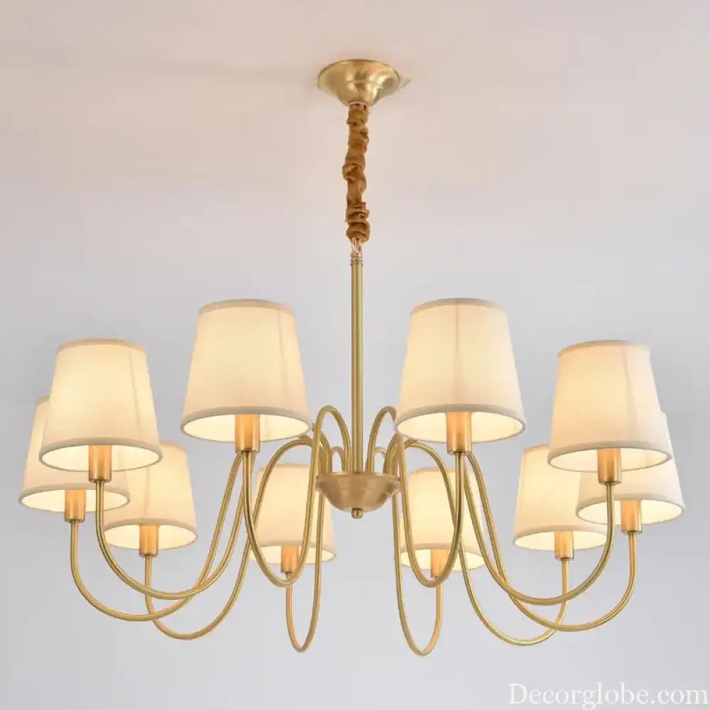 Modern LED Fabric Chandelier Light for Living and Dining Room Chandelier