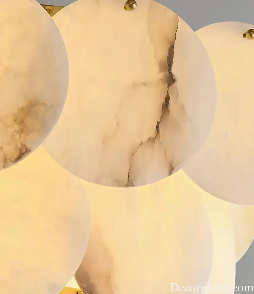 Modern Luxury LED Natural Marble Chandeliers - Illuminating Elegance for Living, Dining, and Kitchen - DecorGlobe