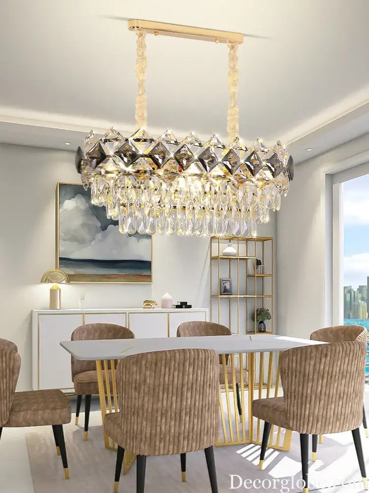 Modern Light Luxury Crystal Chandelier - A Stunning Main Lamp for Living Rooms, Dining Rooms, and Bedrooms - DecorGlobe