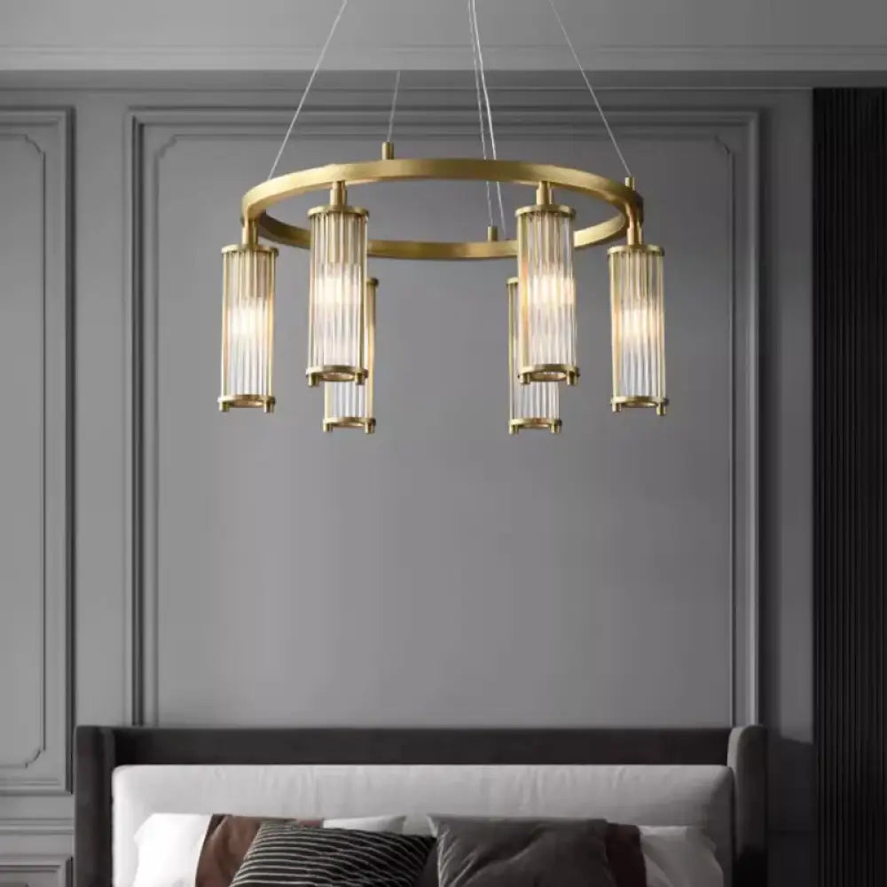 Modern Chandelier Luxury Light Minimalist Atmosphere Bedroom Dining Room Living Room Large Lamp Loft Fixtures Leather