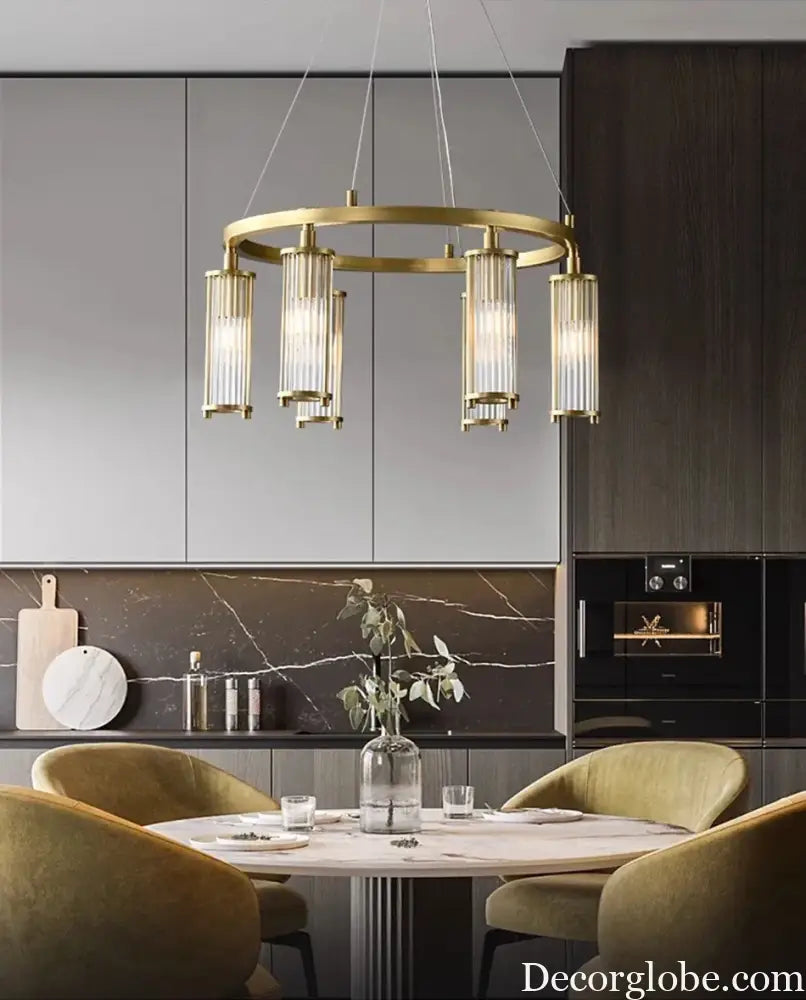 Modern Chandelier Luxury Light Minimalist Atmosphere Bedroom Dining Room Living Room Large Lamp Loft Fixtures Leather