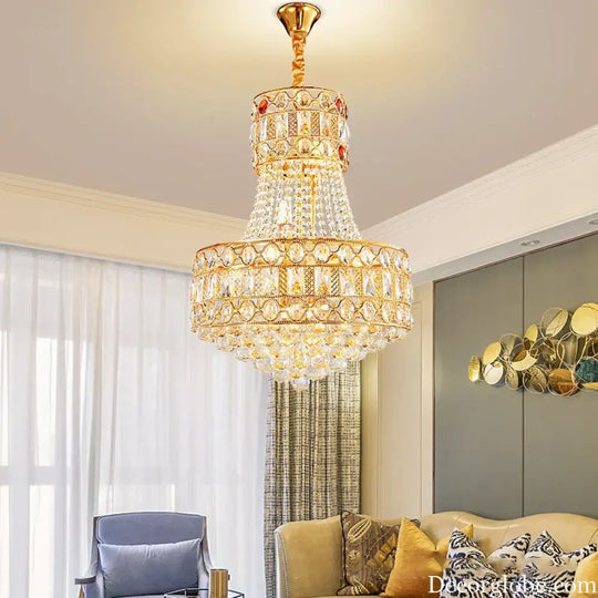 Modern Living Room Chandelier - Light Luxury Crystal Elegance for Dining Rooms, Hotels, Villas, and Bedrooms - DecorGlobe