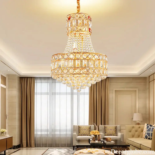 Modern Living Room Chandelier - Light Luxury Crystal Elegance for Dining Rooms, Hotels, Villas, and Bedrooms - DecorGlobe