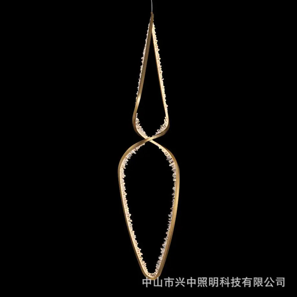 Modern Minimalist Crystal Chandelier for Living Room &amp; Bedroom H145cm