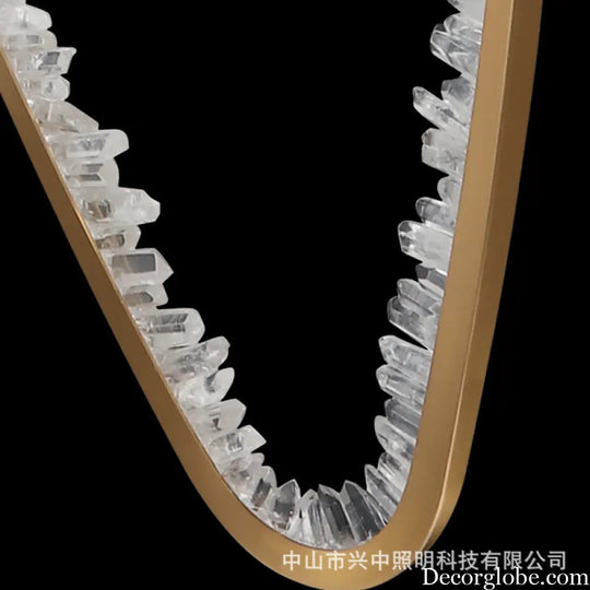 Modern Minimalist Crystal Chandelier for Living Room &amp; Bedroom H145cm