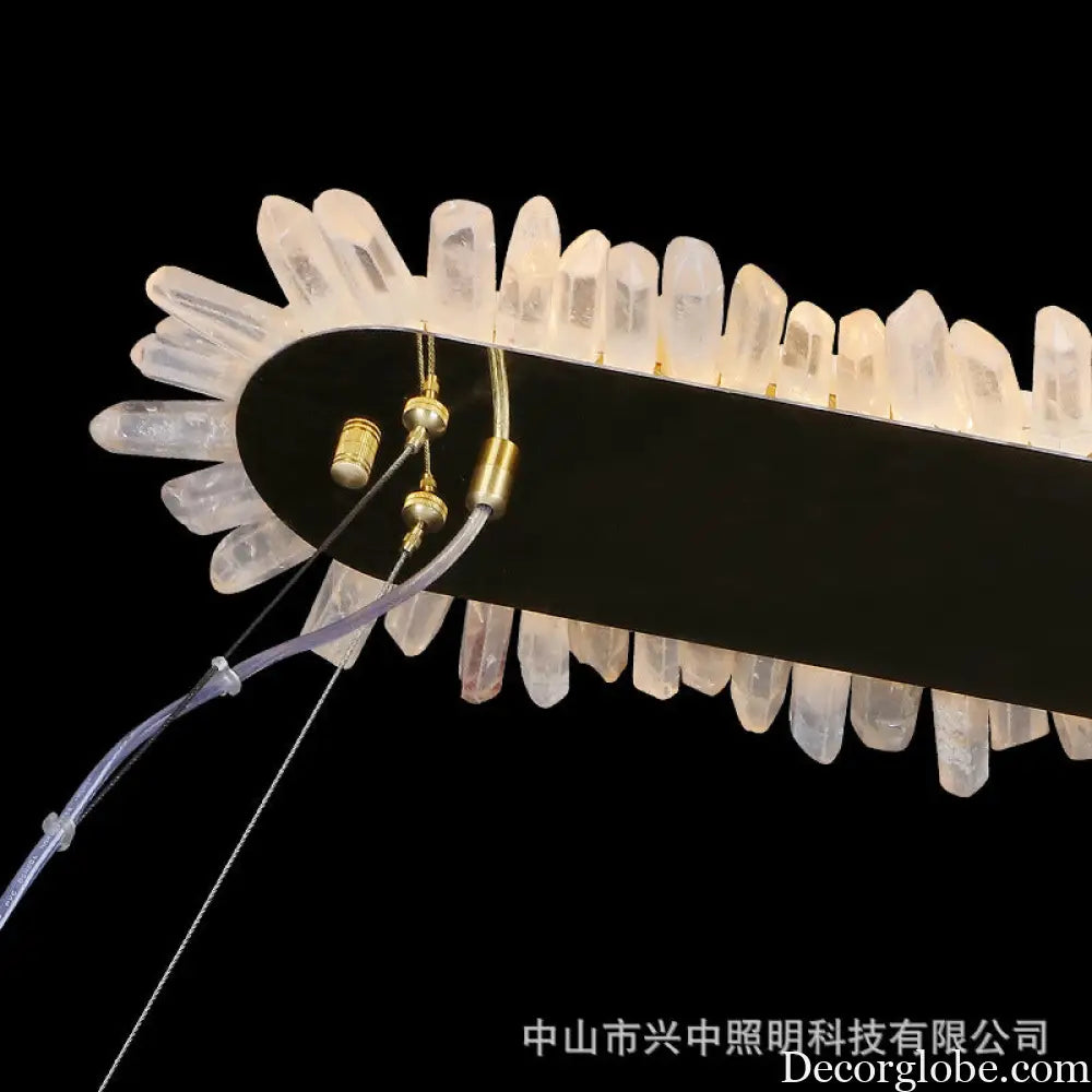 Modern Simple Crystal Chandelier – Luxury Living Room &amp; Bedroom Lighting