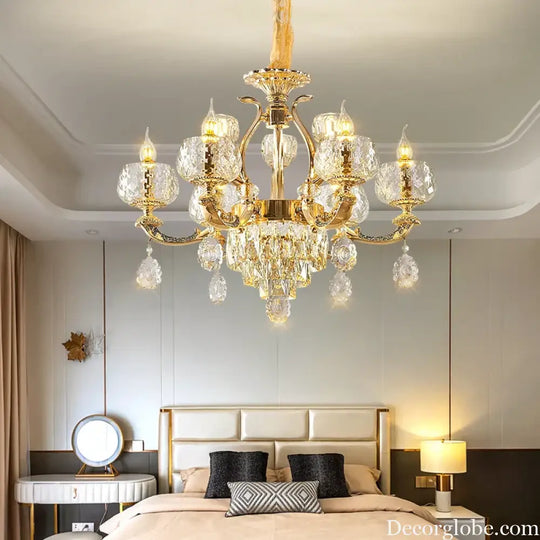 European Modern Simple Chandelier - Luxury Lighting for Home, Villa, Hotel, and Duplex Architectural Spaces - DecorGlobe