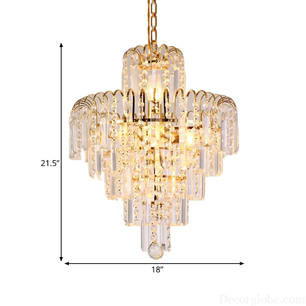 Madilyn Modern Tiered Chandelier: Add Dazzling Elegance to Your Space - DecorGlobe
