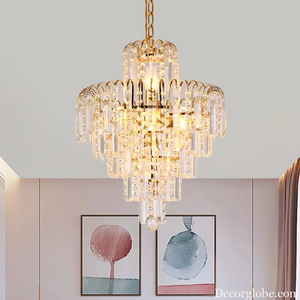 Madilyn Modern Tiered Chandelier: Add Dazzling Elegance to Your Space - DecorGlobe