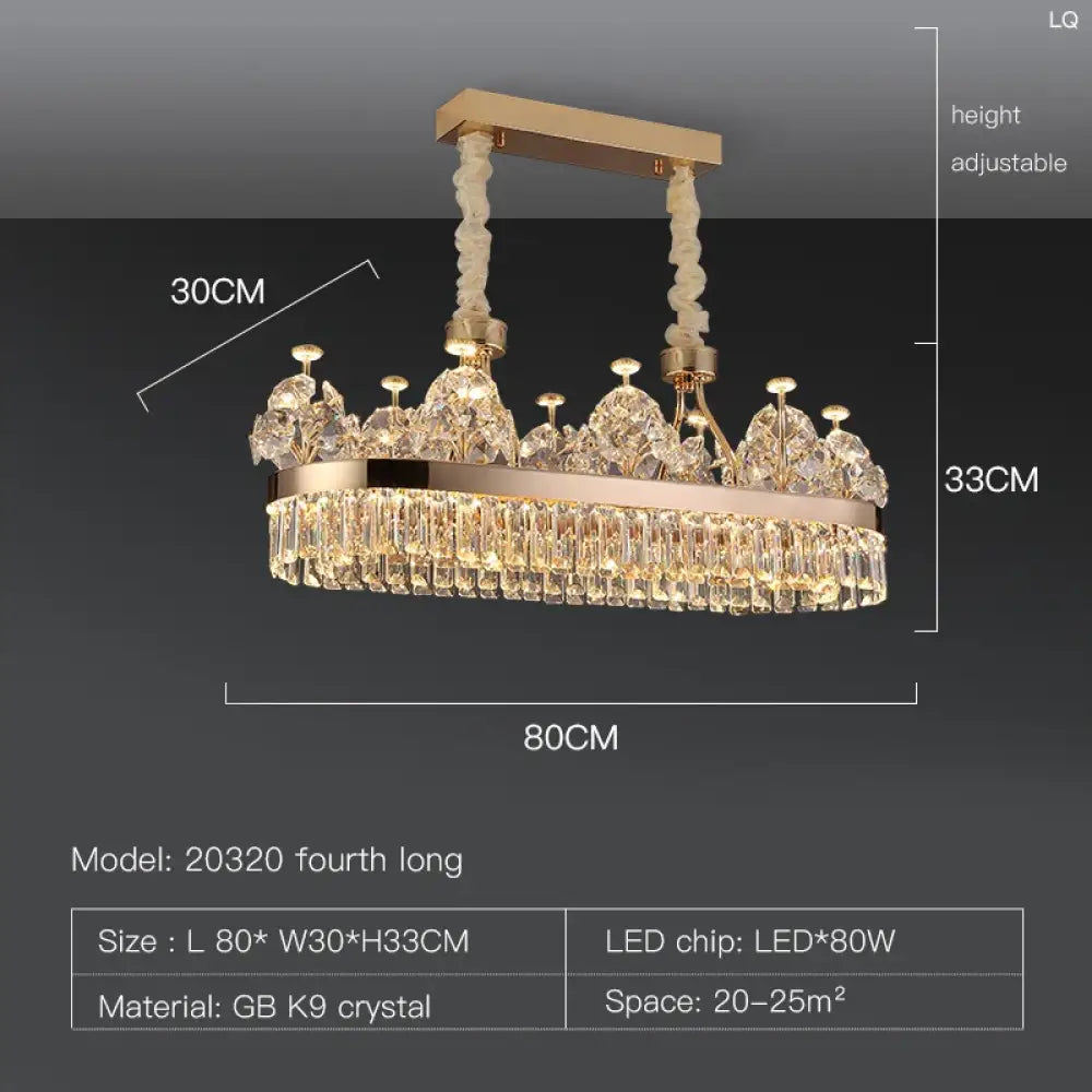 Building Home Atmosphere Living Room Postmodern Light Luxury Double-Layer Crystal Chandelier Villa Building Duplex