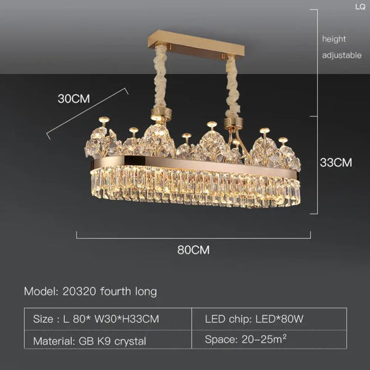 Building Home Atmosphere Living Room Postmodern Light Luxury Double-Layer Crystal Chandelier Villa Building Duplex