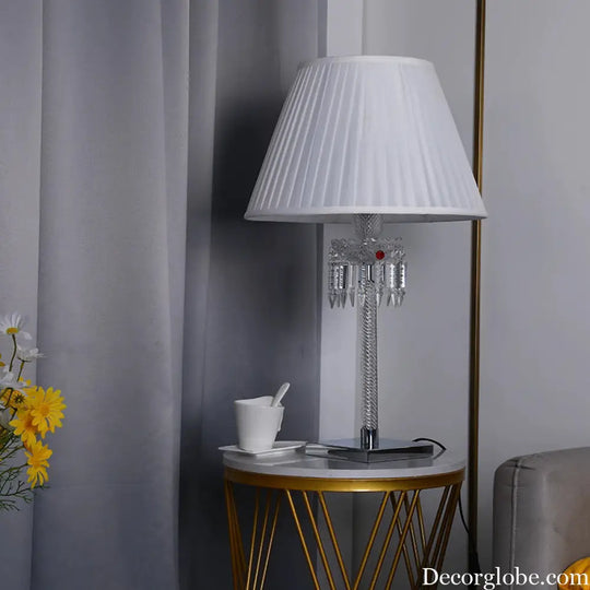 European-Style Living Room Dining Table Crystal Lamp Restaurant Front Desk Decorative Table Lamp Bedroom Bedside Lamp