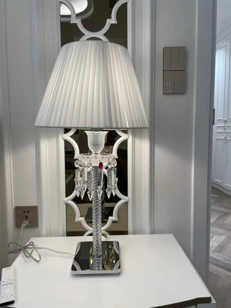 European-Style Living Room Dining Table Crystal Lamp Restaurant Front Desk Decorative Table Lamp Bedroom Bedside Lamp
