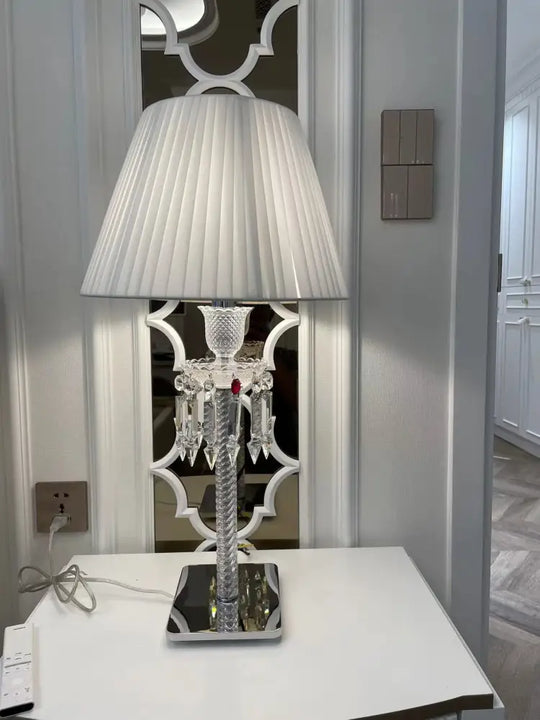 European-Style Living Room Dining Table Crystal Lamp Restaurant Front Desk Decorative Table Lamp Bedroom Bedside Lamp