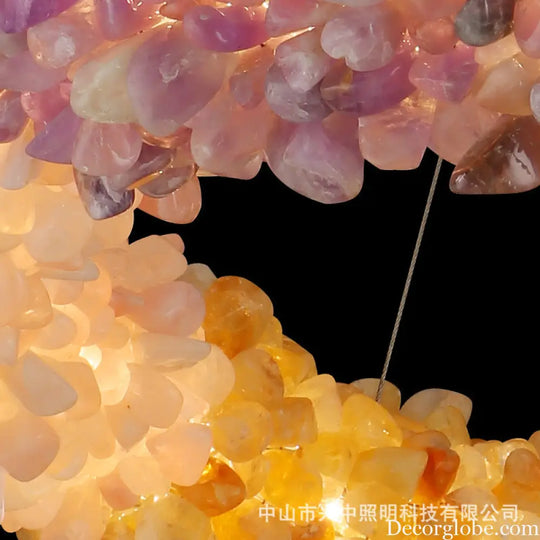 Natural Crystal Rough Stone Chandelier for Living &amp; Dining Rooms