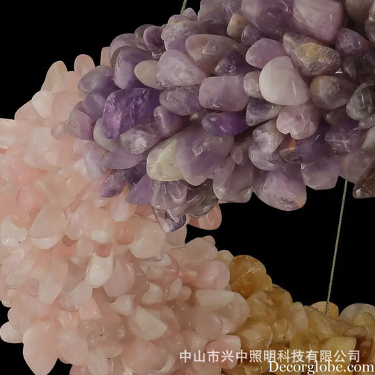 Natural Crystal Rough Stone Chandelier for Living &amp; Dining Rooms