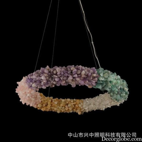 Natural Crystal Rough Stone Chandelier for Living &amp; Dining Rooms