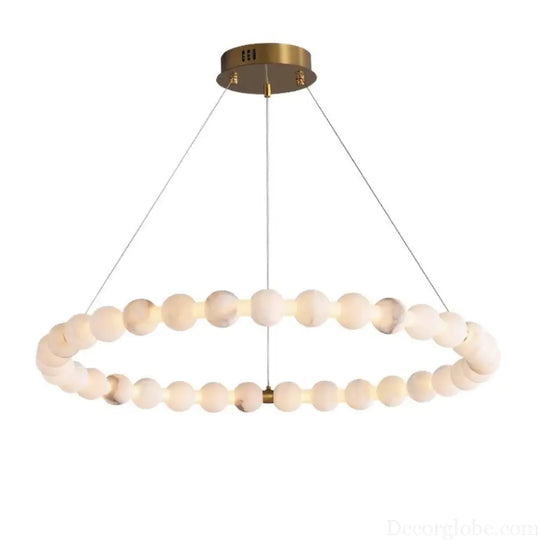 New Chinese Style High-End Marble Chandelier Living Room Chandelier High-End Light Luxury Modern Simple Villa