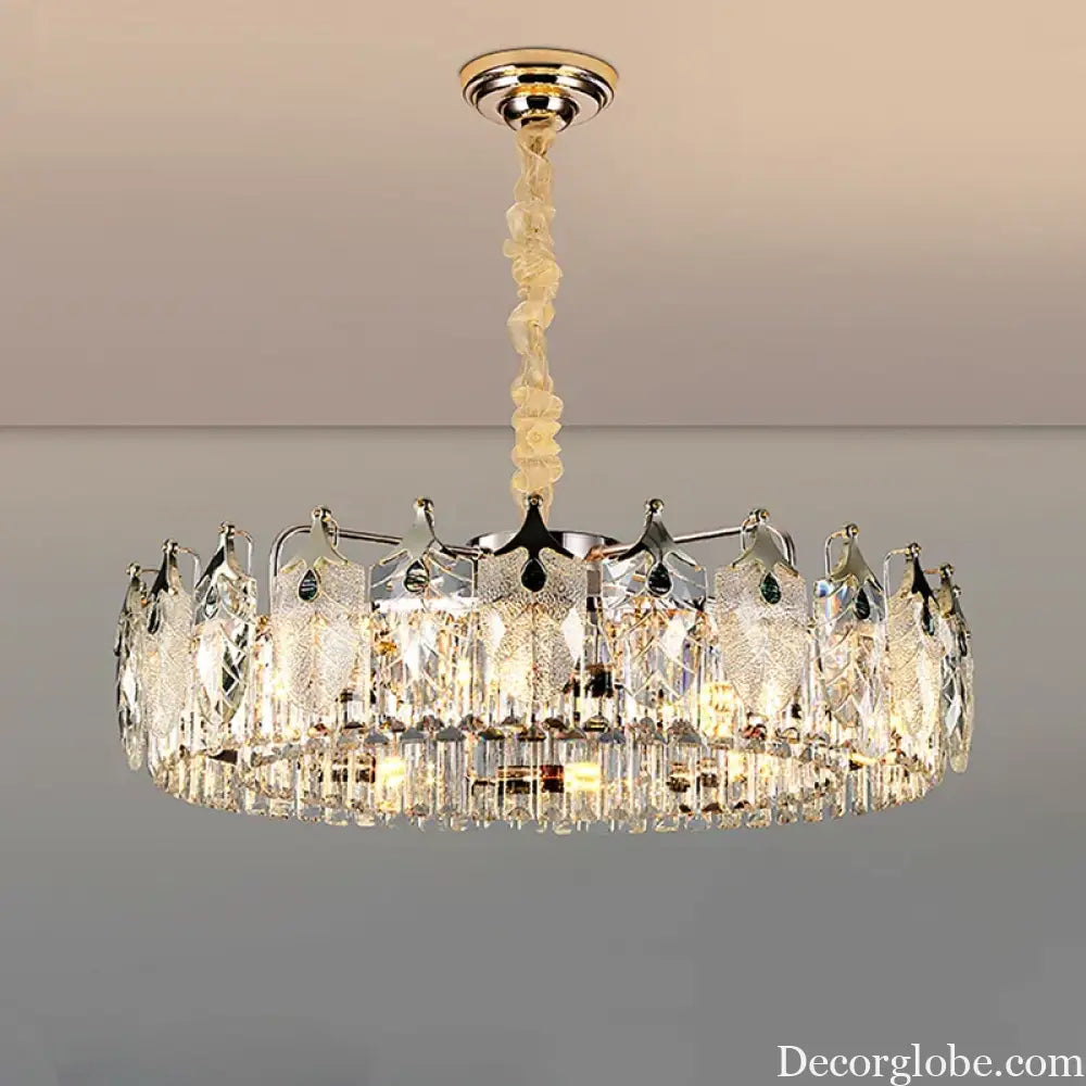New Crystal Glass Chandelier - Luxury Modern Home Decor Lighting Fixture for Living Rooms and Bedrooms - DecorGlobe