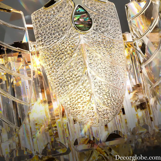 New Crystal Glass Chandelier - Luxury Modern Home Decor Lighting Fixture for Living Rooms and Bedrooms - DecorGlobe