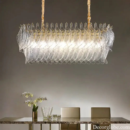New Design Modern Style Golden Chandelier - Creative Artistry in Handmade Glass for Versatile Living Spaces - DecorGlobe