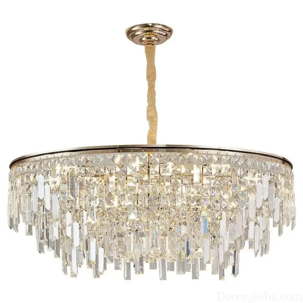 New Modern Crystal Chandelier - Effortless Elegance for Living, Dining, and Bedroom Spaces - DecorGlobe