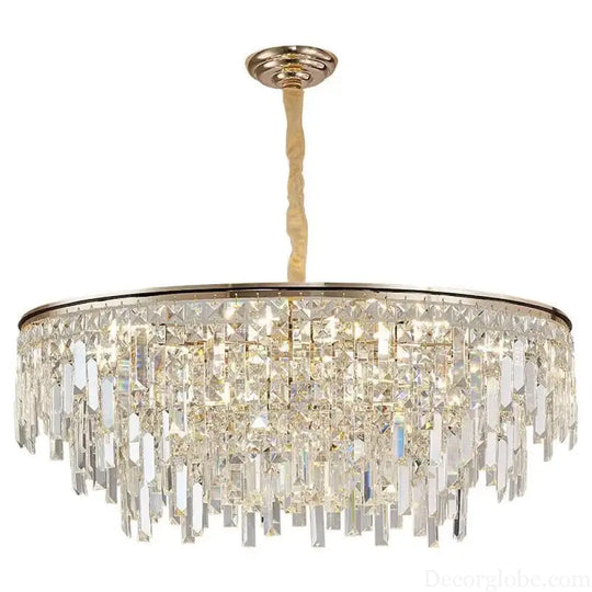 New Modern Crystal Chandelier - Effortless Elegance for Living, Dining, and Bedroom Spaces - DecorGlobe