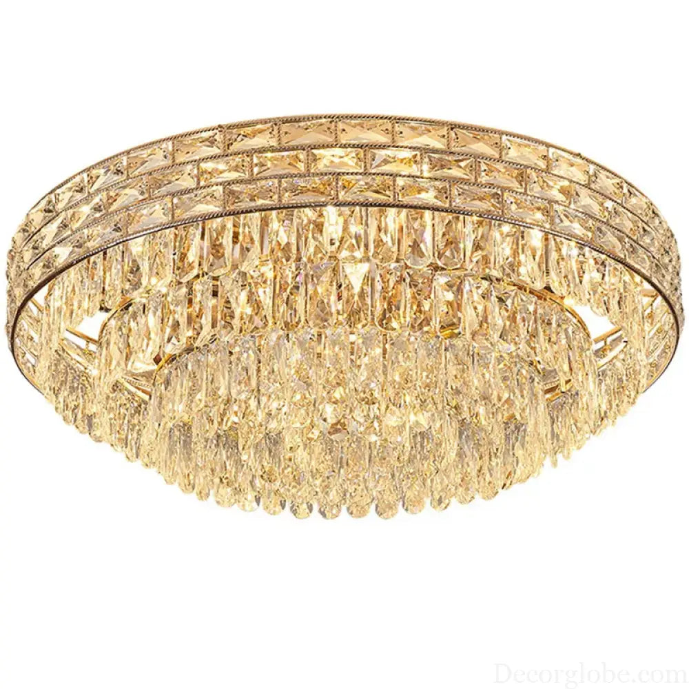 New Modern Crystal Ceiling Lamp - Light Luxury Design for Living, Dining, and Bedroom Spaces - DecorGlobe