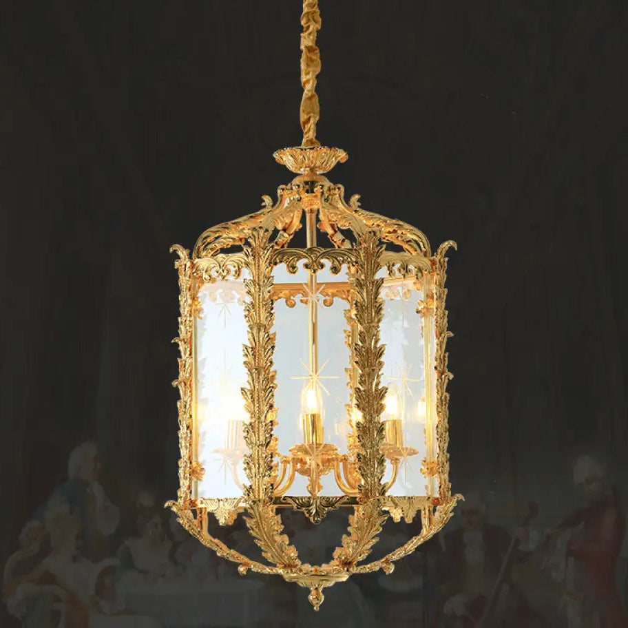 French Vintage Crystal Copper Chandelier for Small Spaces Diameter 50cm height 75cm