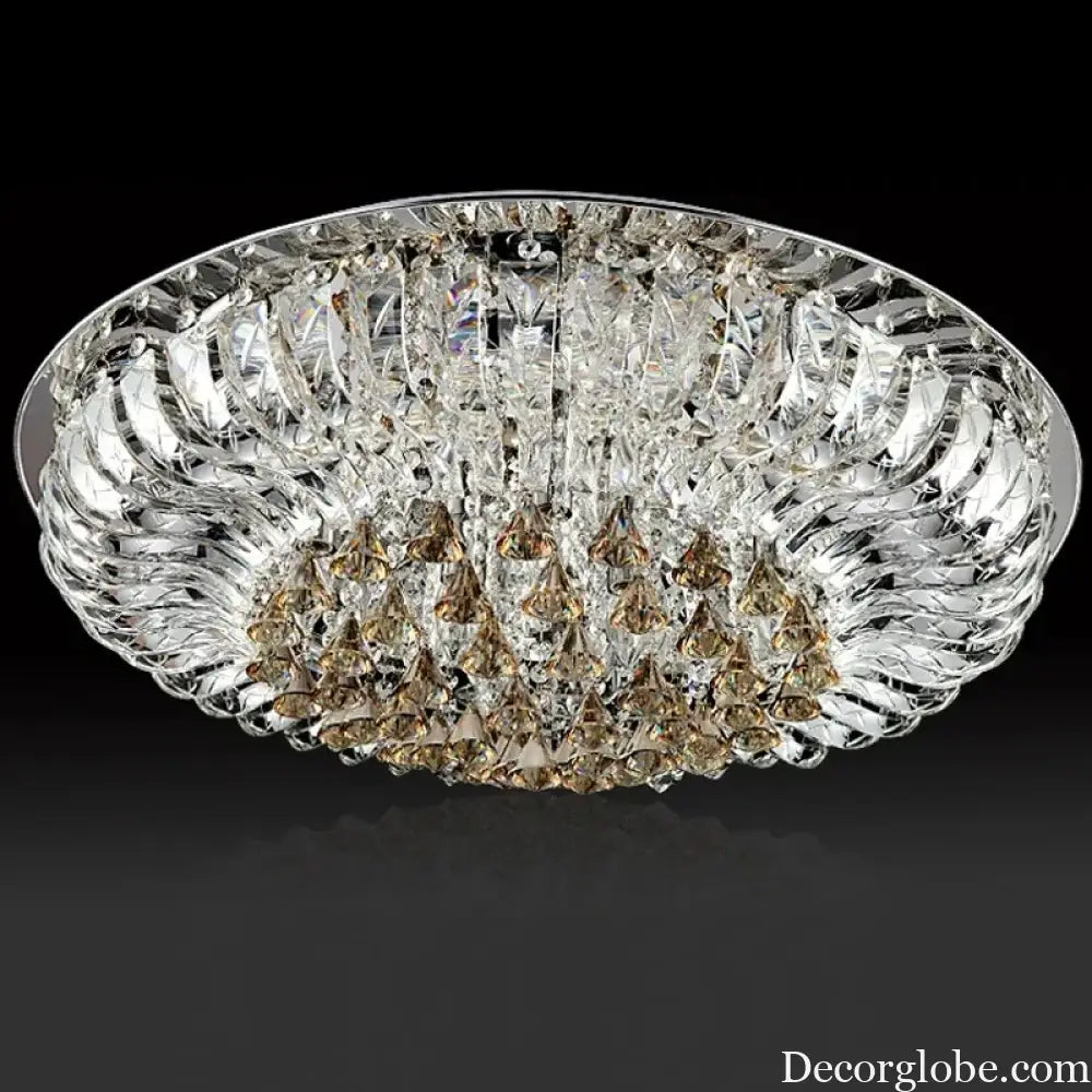led e14 Crystal Stainless Steel Glass LED Lamp.LED Light.Ceiling Lights.LED Ceiling Light.Ceiling Lamp For Foyer