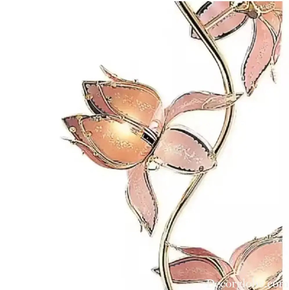 Élise Lotus LED Flexible Flower Table Lamp E26 Glass