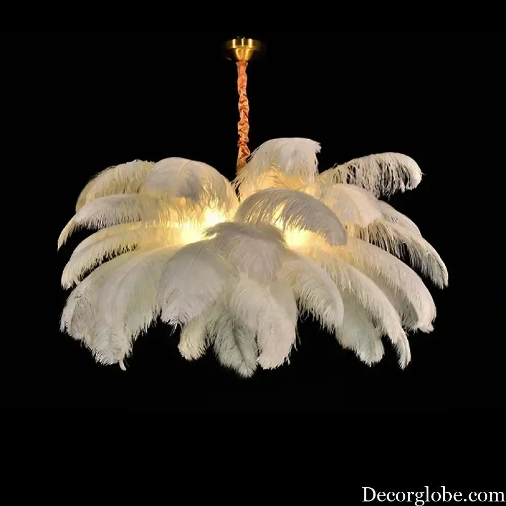Nordic Feather Pendant Light Modern Art Chandelier for Bedroom Lighting > Ceiling lights > Chandeliers