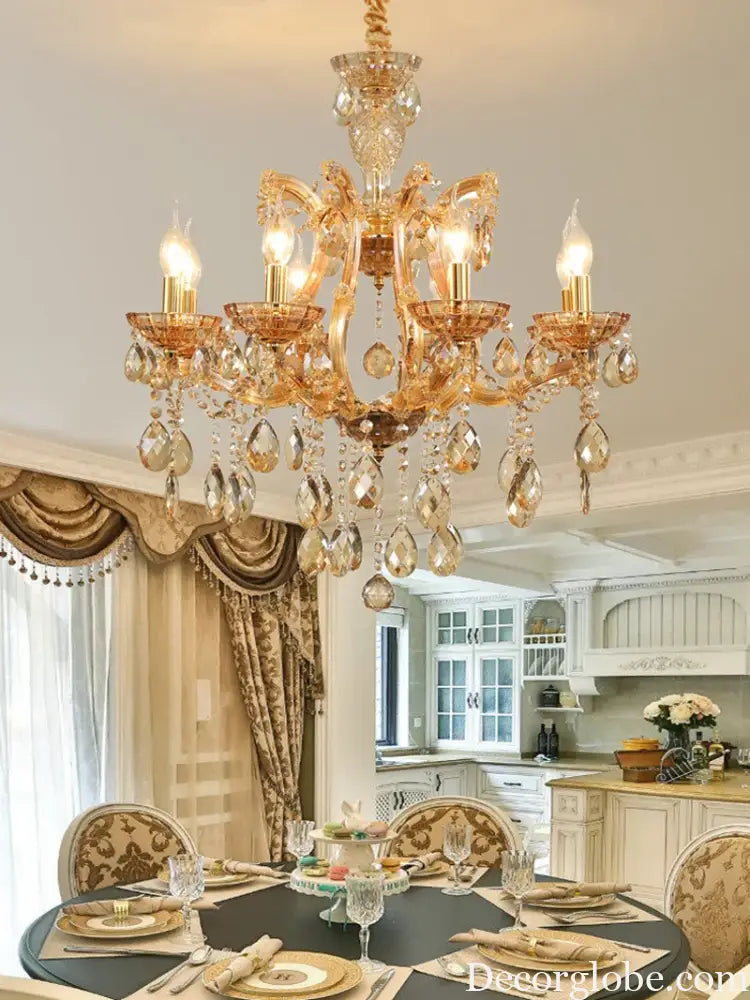 Nordic Restaurant Chandelier Lighting Classic Living Room Crystal Pendant Light Modern Household Hanging Light Hall