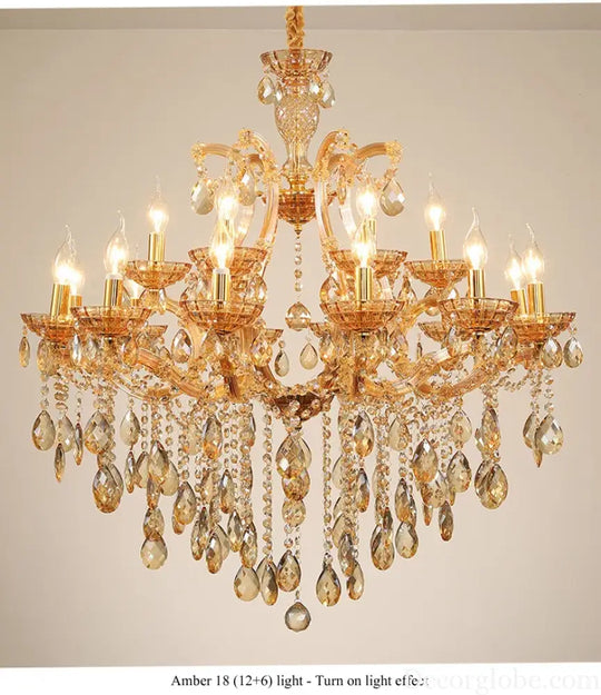 Nordic Restaurant Chandelier Lighting Classic Living Room Crystal Pendant Light Modern Household Hanging Light Hall
