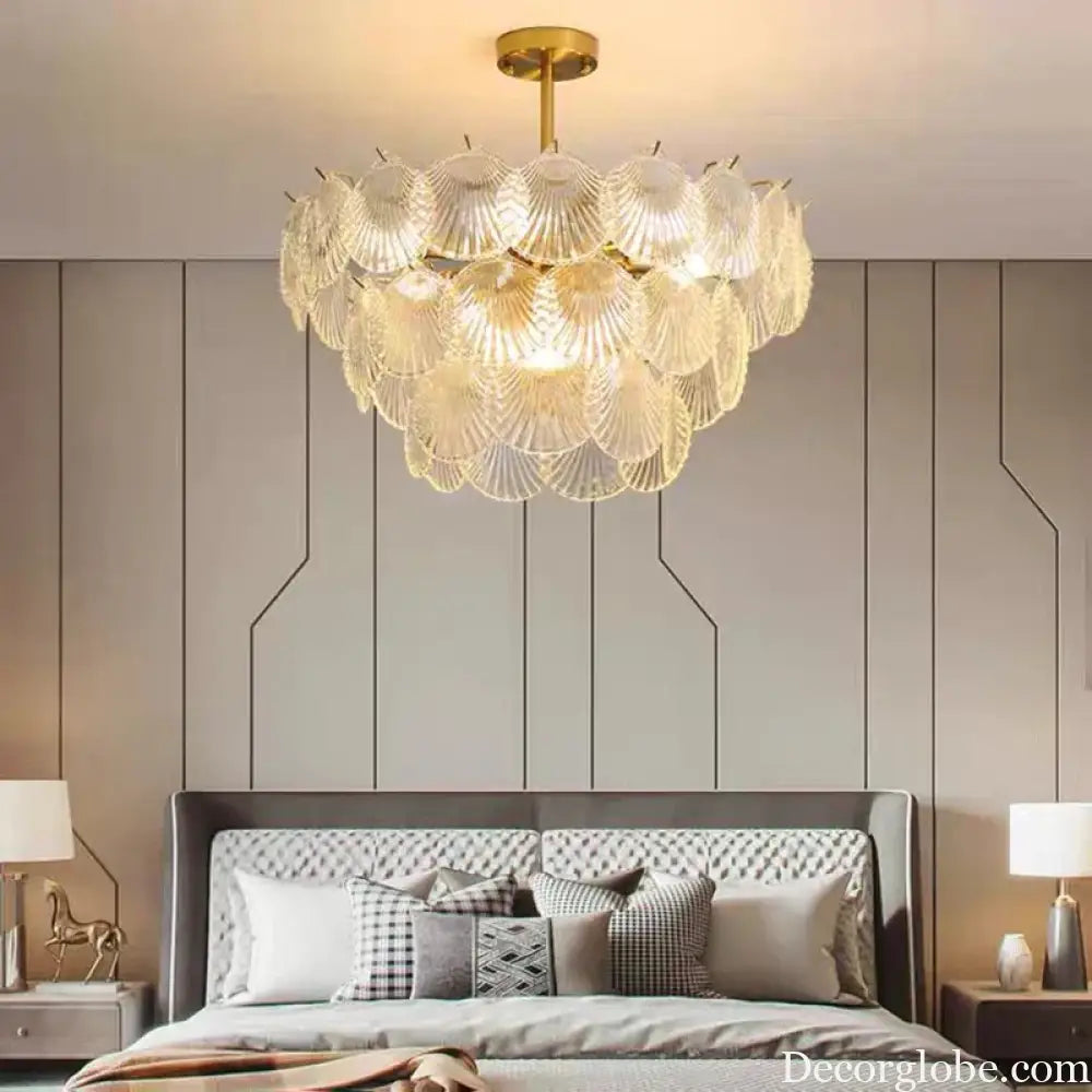 Nordic Postmodern Glass Chandelier - Simple Elegance for Your Living Room, Dining Room, Bedroom, and Study - DecorGlobe