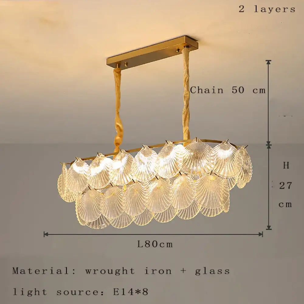 Nordic Postmodern Glass Chandelier - Simple Elegance for Your Living Room, Dining Room, Bedroom, and Study - DecorGlobe