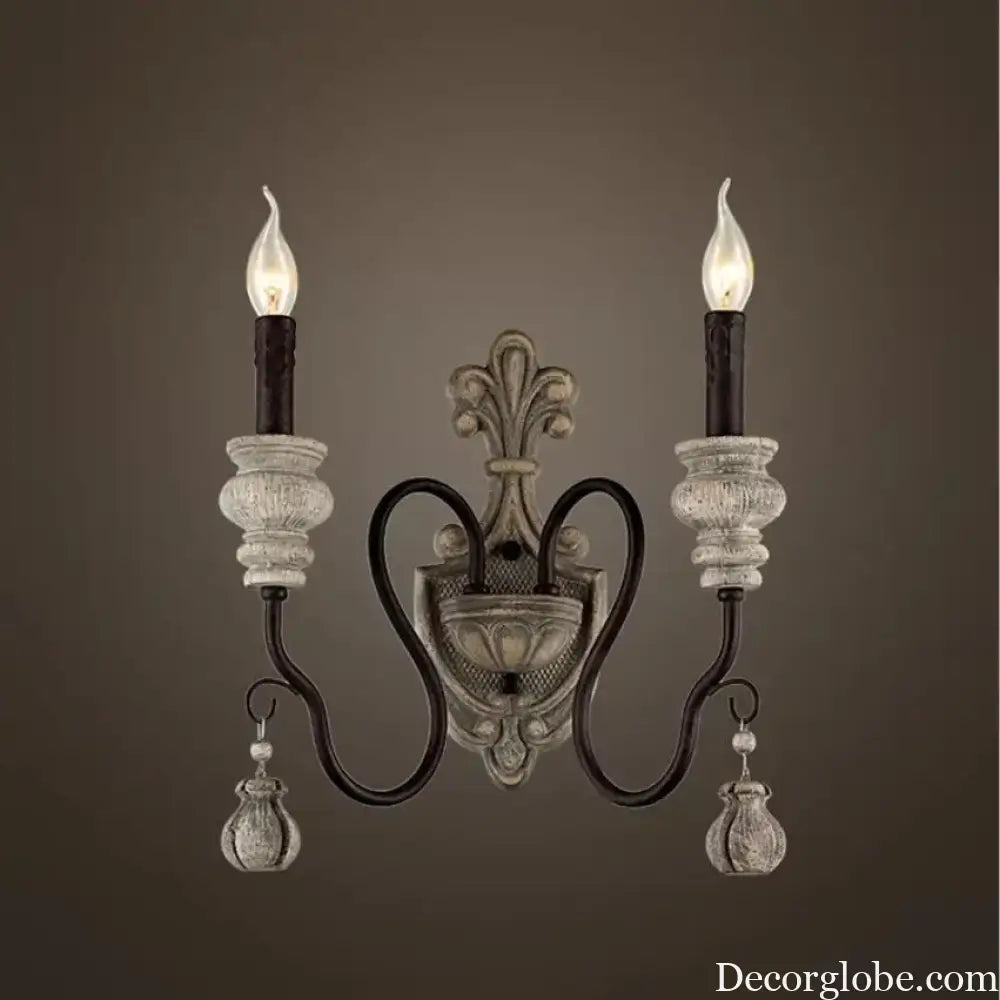 Nordic Retro Wood Look Chandelier Light for Living Room and Restaurant Chandelier